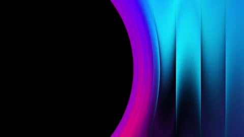 Modern Neon Gradient Right Side Border Frame Overlay with Black Copy Space Stock Footage 339034424