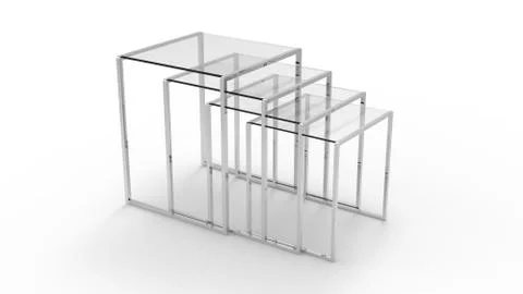 Modern Nesting Tables Illustrazione stock