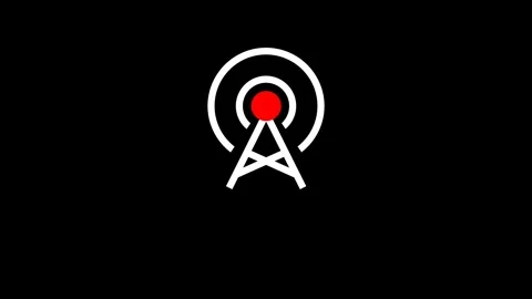 Modern Network Connection Status Animation for Digital Communication. Stock Footage 340058445