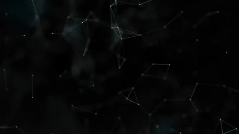 Modern network of dots and lines structure animation Video stock 126681352