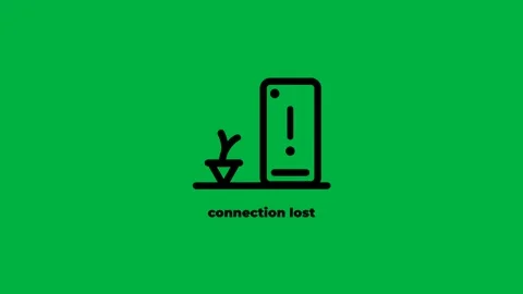 Modern Network Status Indicator - Connection Lost, Reconnecting, Connected .. Stock Footage 340057972
