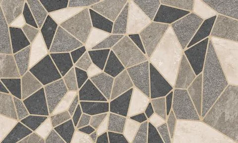 Modern Neutral Stone Mosaic Pattern Stock Photos