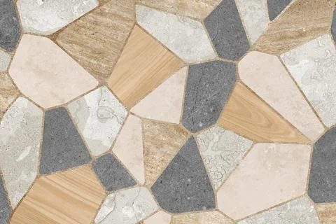 Modern Neutral Stone Mosaic Pattern Stock Photos