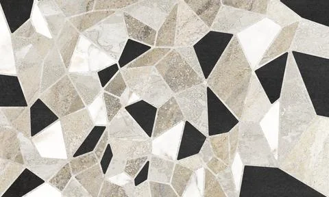 Modern Neutral Stone Mosaic Pattern Stock Photos