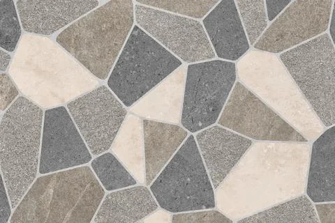 Modern Neutral Stone Mosaic Pattern Stock Photos