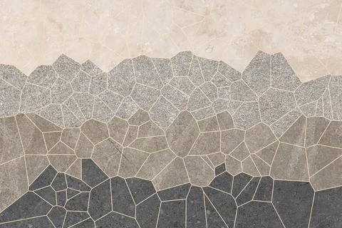 Modern Neutral Stone Mosaic Pattern Stock Photos