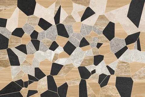 Modern Neutral Stone Mosaic Pattern Stock Photos