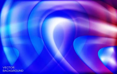 Modern new creative wavy stylish cool blue color gradient abstract colorful 库存插图