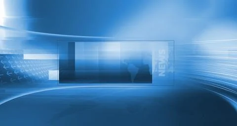 Modern news space with worldmap on a flat screen concept series 스톡 일러스트
