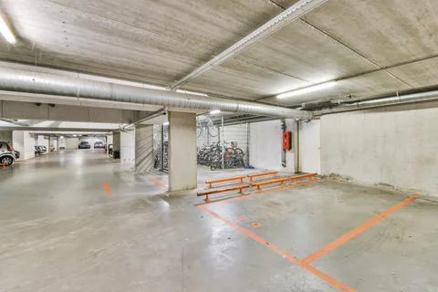 Modern nice looking garage Stock Photos