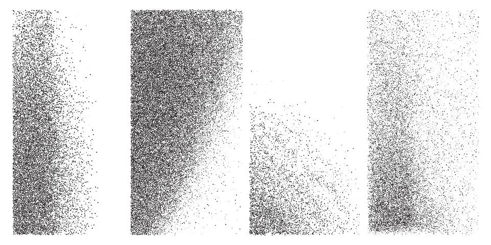 Modern Noise Pattern Background. Radial gradient with transparent elements for Illustrazione stock