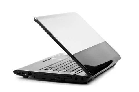 Modern notebook isolated Stock Photos