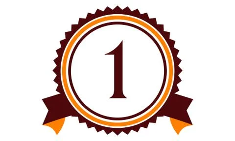 Modern Number 1 Stock-Illustration