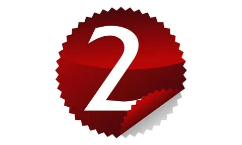 Modern Number 2 Stock-Illustration