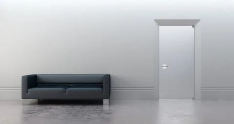 Modern office 3d render Stock Illustration