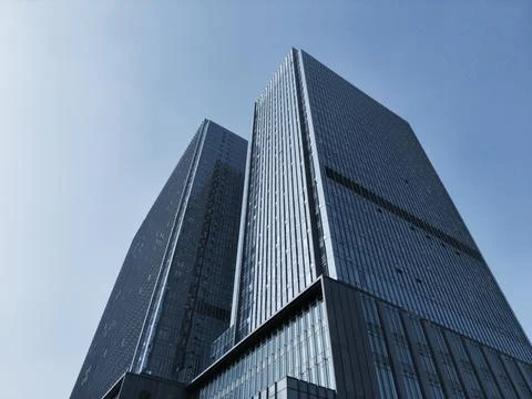 Modern office building in daytime Stock Photos