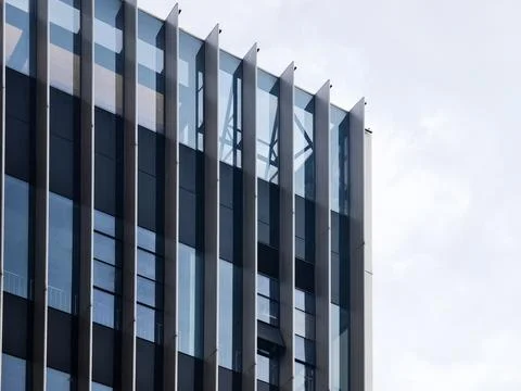 Modern office building in  daytime 스톡 사진