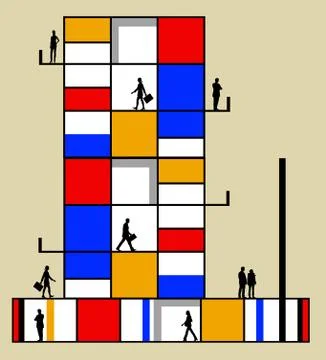 Modern office building Stock-Illustration
