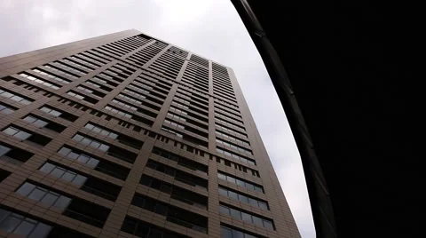 Modern Office Building Tower Block Stock Footage 54371166