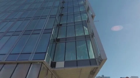 Modern Office Building Under Construction in Warsaw, Poland Stock Footage 97222891