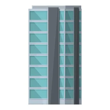 Modern office building vector illustration Ilustración de archivo