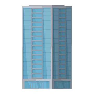 Modern office building vector illustration Ilustración de archivo