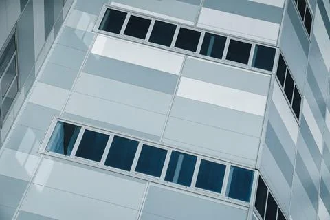 Modern Office Building Windows Background Ilustración de archivo