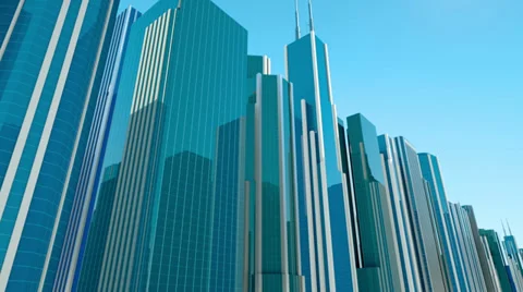 Modern office buildings Stock Footage 35165536