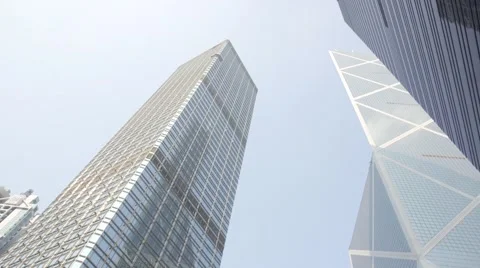 Modern Office Buildings Stock Footage 42848875