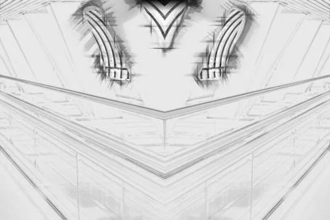 Modern office buildings Ilustración de archivo