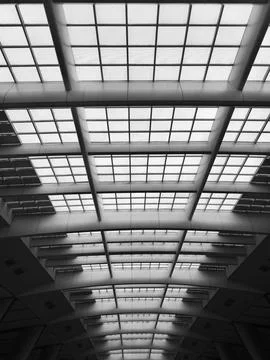 Modern office ceiling in  daytime Stock Photos
