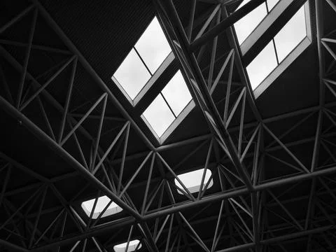 Modern office ceiling in  daytime Foto stock