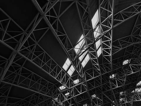 Modern office ceiling in  daytime Stock Photos