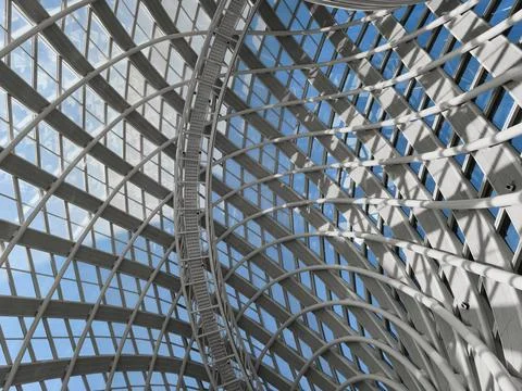 Modern office ceiling in  daytime Stock Photos