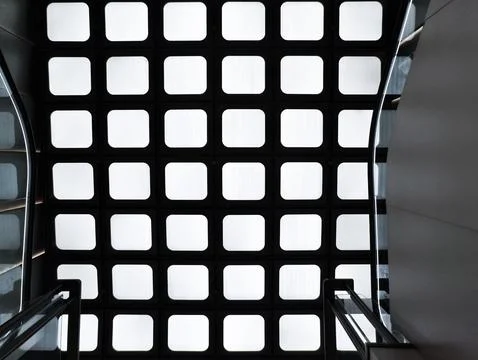 Modern office ceiling in  daytime Stock Photos