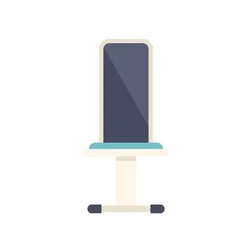 Modern office chair with adjustable back support for comfortable working Illustrazione stock
