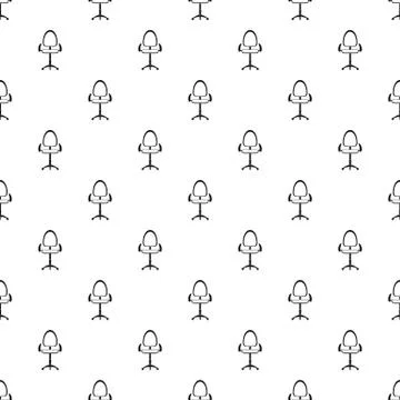 Modern office chair pattern Stock Illustration