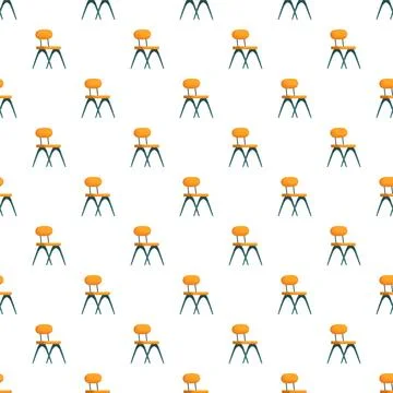 Modern office chair pattern seamless background design Stock Illustration