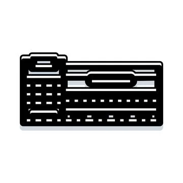 Modern office file folder icon for document management Stock Illustration