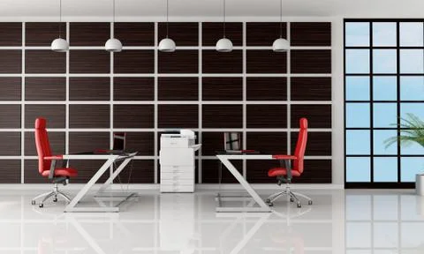 Modern office Stock Illustration
