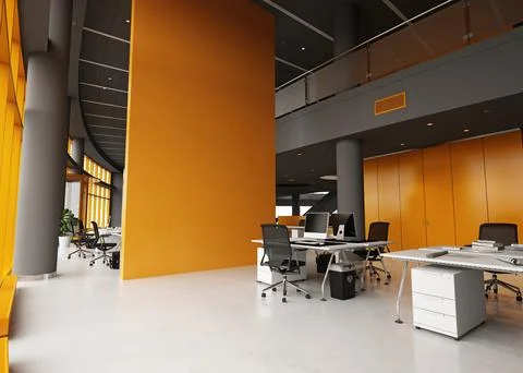 Modern office interior design. Stock Illustration