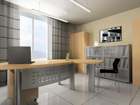 Modern office interior Stock Illustration
