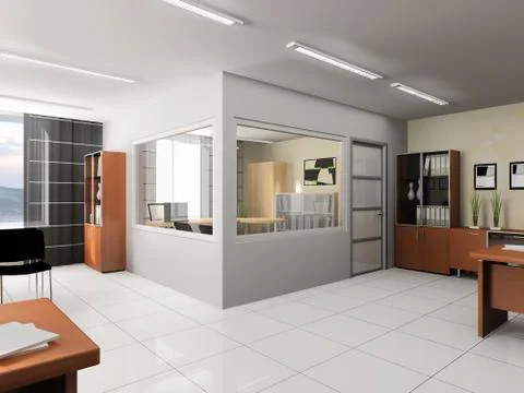 Modern office interior Stock Illustration