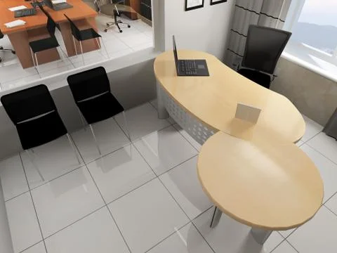 Modern office interior Stock Illustration