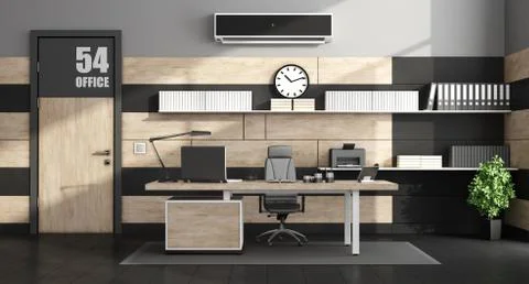 Modern office interior Illustrazione stock