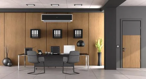 Modern office interior Stock Illustration
