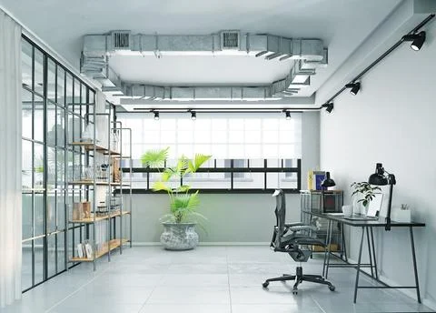 Modern office interior Stock Illustration