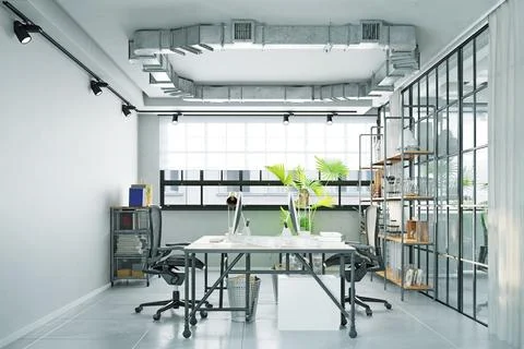 Modern office interior Stock Illustration