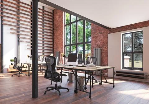 Modern office interior. Stock Illustration