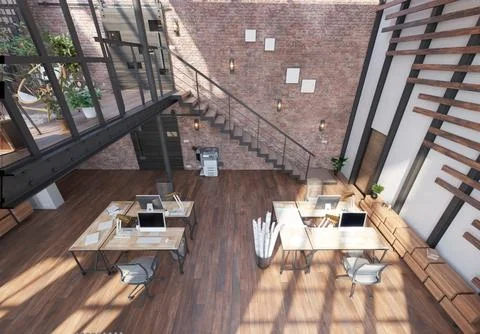 Modern office interior. Stock Illustration